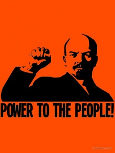 Lenin şi pumnul comunism