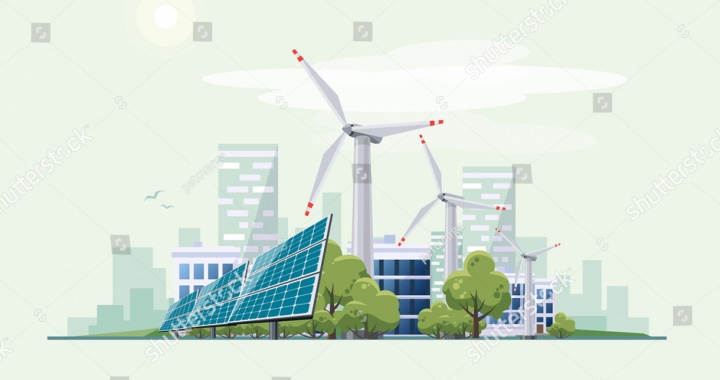 stock-vector-solar-panels-and-wind-turbines-in-front-of-the-city-skyline-in-the-background-eco-green-city-theme-581537176