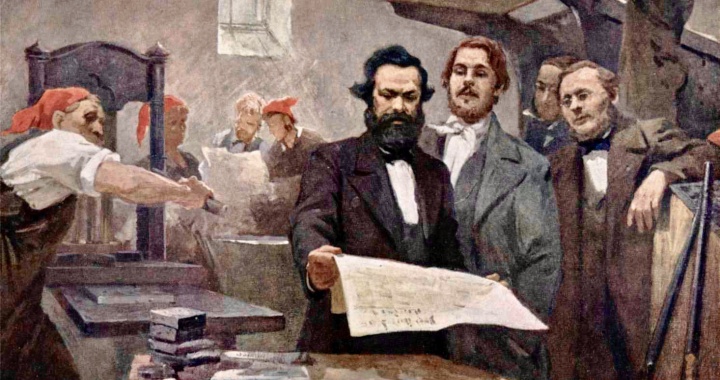 Marx-and-Engels-at-the-Rheinische-Zeitung